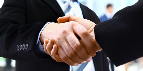 professionals shaking hands