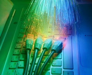 cables and fibres ontop of a keyboard illustrating an information leak