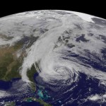 superstorm sandy from space