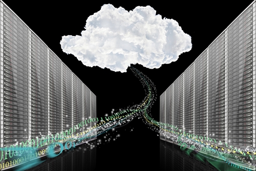 cloud moving in between servers
